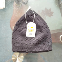 Topi Kufi Islami Berkualitas Tinggi untuk Pria, Bahan Katun Premium, Topi Sholat, Taqiyah, Taqi, Dewasa, Dapat Disesuaikan, Jaring, Empat Musim, Buatan Tangan
