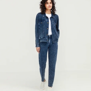 Chaqueta de Mezclilla Vintage para Hombre y Mujer, Chaqueta Clásica de Jean Azul con Múltiples Bolsillos, Personalizable - Product Image 2