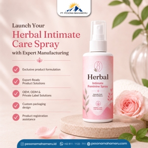 Spray Íntimo Femenino Botánico para el Cuidado Diario con Fabricación OEM de Marca Privada (30ml 50ml 100ml) - Product Image 2
