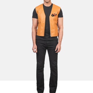 Gilet en cuir de qualité supérieure 100% cuir, prix raisonnable, respirant, vêtements pour hommes, gilet en cuir en vente en ligne - Product Image 5