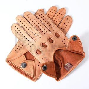 Guantes de Conducción de Cuero para Hombre, Estilo Occidental, con Logotipo Personalizado, para la Vida Diaria de Invierno, Guantes de Conducción de Piel de Ciervo a la Moda - Product Image 3
