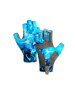 Guantes de Pesca TASBI INTERNATIONAL para Adultos, UPF 50, Impermeables, Transpirables, Estampados, 100% Poliéster, Anti-Pilling, Largos hasta la Muñeca - Product Image 3