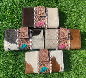 กระเป๋าคลัทช์หนังวัวแท้มีเครื่องมือกระเป๋าเงินหนังขนสัตว์ออกแบบให้มีเอกลักษณ์ขายดี - Product Image 3