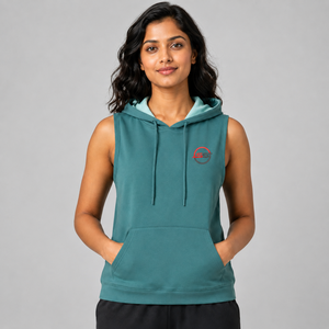 Sudadera sin Mangas para Mujer, Venta Caliente, Logotipo Personalizado, Felpa de Algodón Suave, Transpirable, Cómoda, Informal, Estilo Urbano, Venta al Por Mayor - Product Image 1