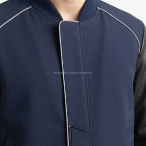 Veste universitaire personnalisée pour hommes, vente en gros, veste bomber de baseball pour hommes, broderie, logo, OEM, marque privée - Product Image 5