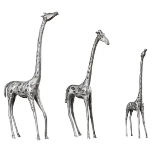 Escultura Metálica Moderna y Contemporánea Hecha a Mano, Adorno Premium para Decoración de Villas, Escultura Artística 3D de Aluminio Chapado en Oro de Diseño - Product Image 3