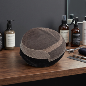 ทูเป้แบบตรงสำหรับผู้ชาย ฐานลูกไม้และ PU  ฐานโมโน  ความหนา 8 มม. - Product Image 2