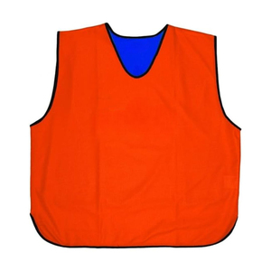Lightweight Reversible Custom Team Logo Soccer <b>Training</b> <b>Bibs</b> Breathable Mesh Practice Vest Sleeveless Football Jersey - Product Image 6