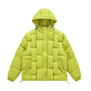 Chaquetas Acolchadas de Invierno para Hombre, Impermeables, con Capucha, Negras, con Logotipo Personalizado al por Mayor - Product Image 1