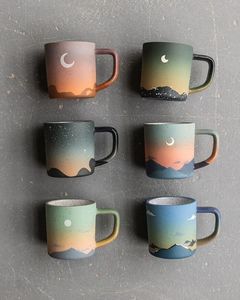 Creative Vintage <b>Ceramic</b> <b>Mug</b> High-Temperature Resistant Microwave Safe Solid Color for Coffee Milk Oatmeal Water Tea Breakfast - Product Image 2