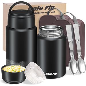Lot de 2 boîtes à lunch isothermes en acier inoxydable, thermos pour soupes et aliments chauds, contenants isothermes pour adultes, pour emporter - Product Image 1