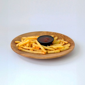 Platos de Madera Ecológicos de Color Natural, Diseños Personalizados Recién Elaborados, Aptos para Lavavajillas, para Bodas, Fiestas y Uso Doméstico - Product Image 3