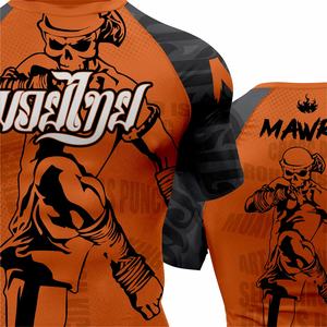 Camiseta de Compresión Rashguard Personalizada para Muay Thai, Unisex, BJJ NoGi, Entrenamiento de MMA, Manga Corta, Ecológica - Product Image 6