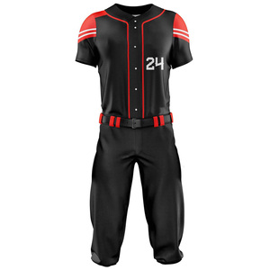Ensemble d'uniformes de baseball directement de l'usine, fabricant de vêtements de sport personnalisés pour les clubs, les écoles et les équipes professionnelles - Product Image 2