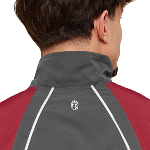 <b>Men</b> Oversized <b>Track</b> <b>Jacket</b> Contrast Panel Windbreaker Zip Up Sportswear Training Running Casual Streetwear Lightweight Coat - Product Image 6