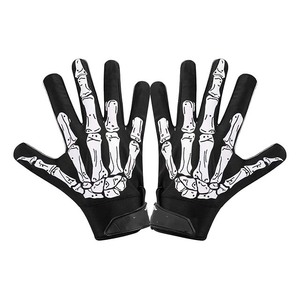 Gants de football américain de haute qualité en silicone bicolore, performance professionnelle, avec matériau de contact adhérent pour jeunes et adultes - Product Image 4