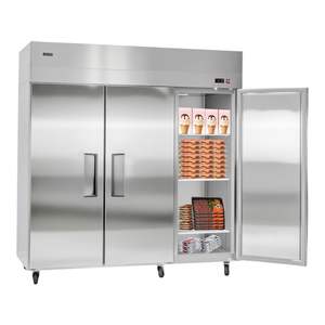 Equipo de Refrigeración Comercial para Cocina, Congelador de Descongelación Automática de 71.65 Pulgadas de Ancho, Tres Puertas, Capacidad de 50.2 Pies Cúbicos, 12 Ajustes - Product Image 1