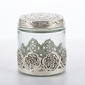 โถทรงกลมชุบเงิน - Product Image 1