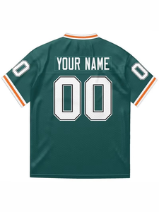 Nouveauté 2024 2025, uniforme de football américain sur mesure, respirant, en spandex/coton, taille plus, manches courtes, haute qualité - Product Image 2