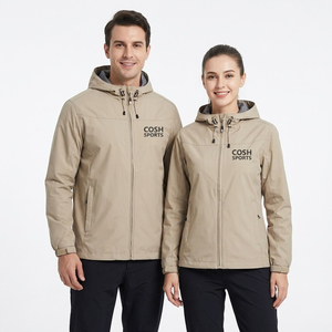 Chaquetas cortavientos de primera calidad con cremallera completa y capucha, fabricadas en Pakistán. - Product Image 1