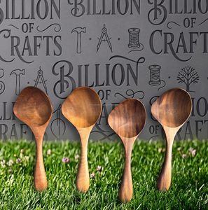 Cuillères de service en bois, design minimaliste, fabrication durable pour une utilisation en cuisine - Product Image 6
