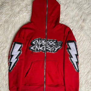 Conjunto Premium de Sudadera con Cremallera Completa y Jogger Acampanado, de Algodón Lavado, Estilo Casual Vintage, para Streetwear, con Logotipo Personalizado, Color, Talla y Etiqueta Privada - Product Image 2