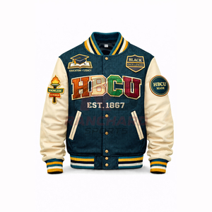 Veste universitaire unisexe – Veste de style HBCU avec bordure côtelée traditionnelle - Product Image 1
