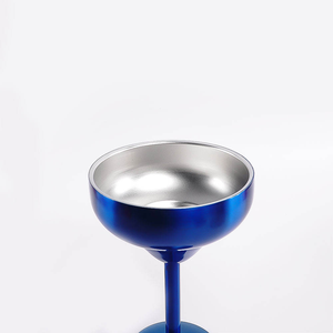 Gobelet à Margarita en acier inoxydable, verres à vin à double paroi isolés, gobelet à Martini avec couvercle pour les fêtes - Product Image 4