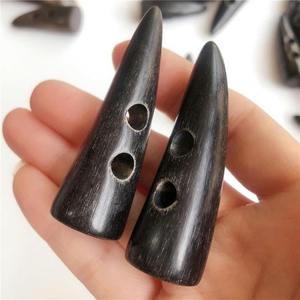Handmade Buffalo Ox Horn <b>Toggle</b> Polished 2-Hole <b>Toggle</b> <b>Button</b> Animal Style Angel Mosaic Technique Garment Accessories - Product Image 6