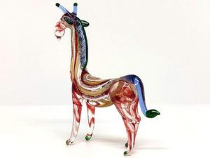 Handmade Transparent Green Murano Blown Glass Dolphin Figurine Handcrafted Art Glass Fish Sculpture Easter Home Decor - Product Image 3