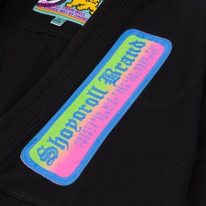 Nouveau Kimono de BJJ Unisexe Adulte en Coton Perlé 450 GSM Respirant, Léger et à Séchage Rapide, Style Rétro Noir Dégradé, avec Sac - Product Image 5