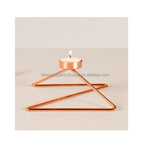 Portavelas decorativo personalizado para el hogar diseño moderno portavelas de boda de Metal hecho a mano para exteriores e interiores - Product Image 3