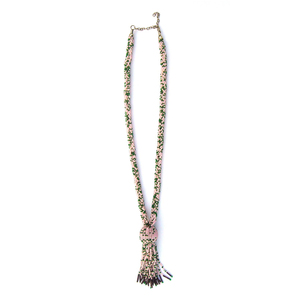 Collar de cuentas de vidrio multicolor de lujo indio para la fabricación de joyas, suministros de manualidades, venta al por mayor a granel, precio de fábrica - Product Image 2