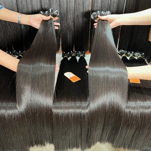Extensiones de Cabello Humano sin Procesar, Extensiones de Cabello Liso de Hueso, Cutícula Alineada al Mejor Precio, Venta Al por Mayor - Product Image 2