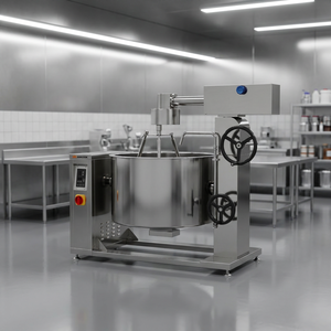 Olla de vapor con caldera rotatoria de inducción (tipo basculante de 3 aspas) con panel de control de motor antiadherente, voltaje de la olla de cocción 380V/440V - Product Image 4