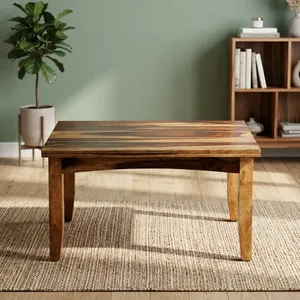 Modern Industrial Style Square Solid Wood Handmade <b>Coffee</b> <b>Table</b> Portable Home Office Decorative Living Room Wholesale Price - Product Image 2