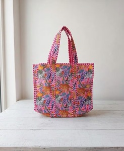 Eco Friendly Quilted Cotton Tote <b>Bag</b> Handmade Reusable Shopping Carry <b>Bag</b> Durable Soft Fabric Everyday Tote <b>Bag</b> - Product Image 1