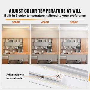 Lampada LED da Officina Regolabile 50W 5500LM 4FT 3000K/4000K/5000K, Plafoniera a Montaggio a Filo - Product Image 2