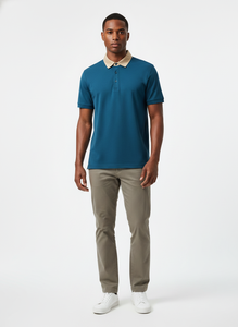 Camisetas Polo para Hombre, Precio de Fábrica ODM, Camisetas Polo para Hombre con Estampado y Bordado, Camisetas Polo Personalizadas para Golf, Camisetas Polo Transpirables de Punto para Hombre - Product Image 4