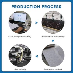 Parches de Fieltro Redondos Bordados a Mano de Alta Calidad, Personalizados, con Logotipo, de Tela de Lona, Termoadhesivos - Product Image 6