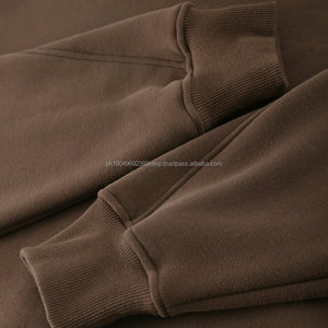 Sweat-shirt à capuche unisexe en coton multicolore 400 grammes, motif uni, automne-hiver 2025 - Product Image 4