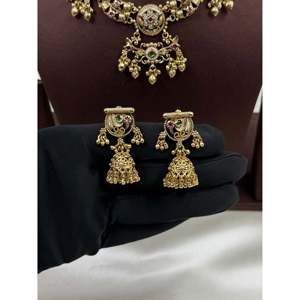 Neelam Heritage Gold Plated Imitation Fine Jewelry Necklace Set - Product Image 4