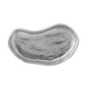 Plateau décoratif en aluminium en forme de feuille et plat de présentation pour table de salon, comptoir, plateaux argentés faits à la main, plateaux de luxe, fournitures pour événements - Product Image 5