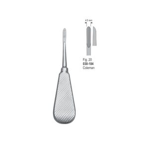 Élévateurs dentaires chirurgicaux Coleman / London Hospital Fig.2 |   Instruments d'extraction dentaire en acier inoxydable - Product Image 1