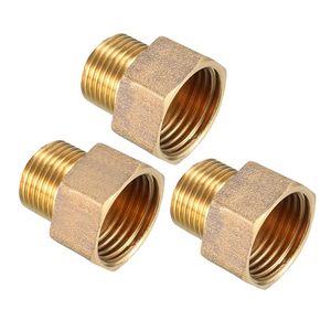 Adaptateur de raccord hexagonal mâle-femelle en laiton avec filetage réducteur - Product Image 1