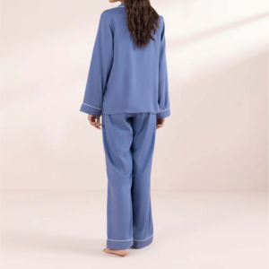 Ensemble de pyjama pour femmes avec logo personnalisé, en coton imprimé, respirant, à séchage rapide, avec taille élastique, robe de nuit pour femmes - Product Image 2
