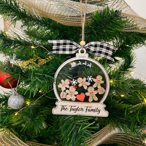 Décorations d'intérieur en pain d'épice 4D imprimées en UV personnalisées Contreplaqué de style art populaire Accessoires de cadeau de Noël Thème de l'amour - Product Image 6