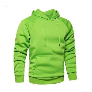 Sweat-shirt à capuche blanc pour homme, manches raglan, couleur unie, décontracté, avec poche avant, coupe classique, français 2027 - Product Image 3
