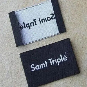 Étiquettes autocollantes tissées douces de qualité supérieure, personnalisées avec votre logo, imprimées avec du fil brillant, durables, 500 unités - Product Image 3