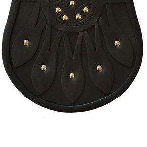 Sporran en cuir semi-formel gaufré, dernier style, pour kilt écossais, en gros, à vendre à bas prix - Product Image 4